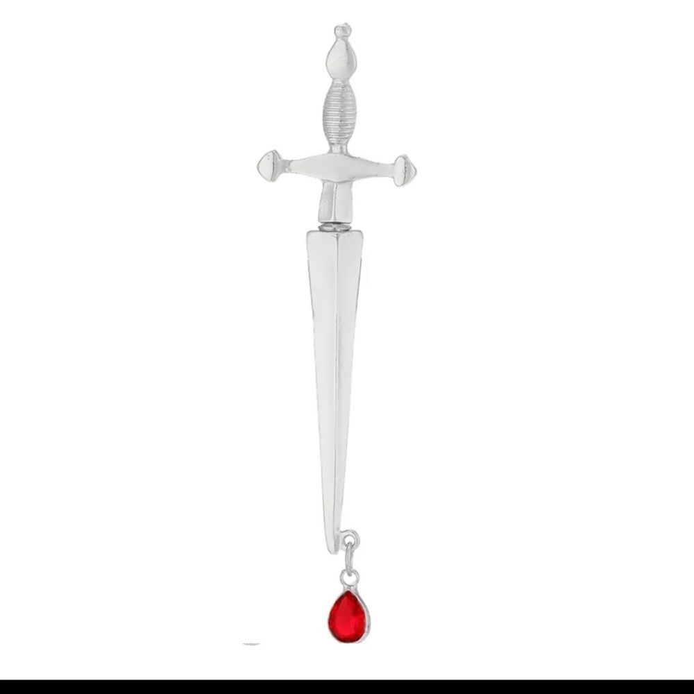 NWOT Single Earring Silver Sword ✨️ - Picture 2 of 2